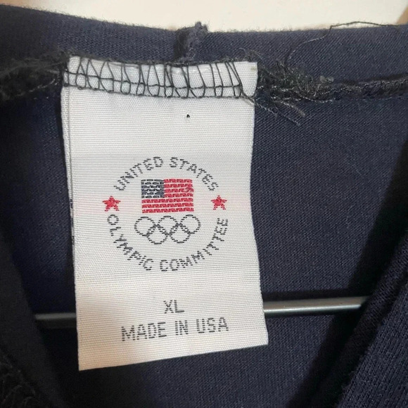 Vintage United States Olympic Committee GO USA L/S Hooded Shirt Women’s Size XL - Picture 5 of 8